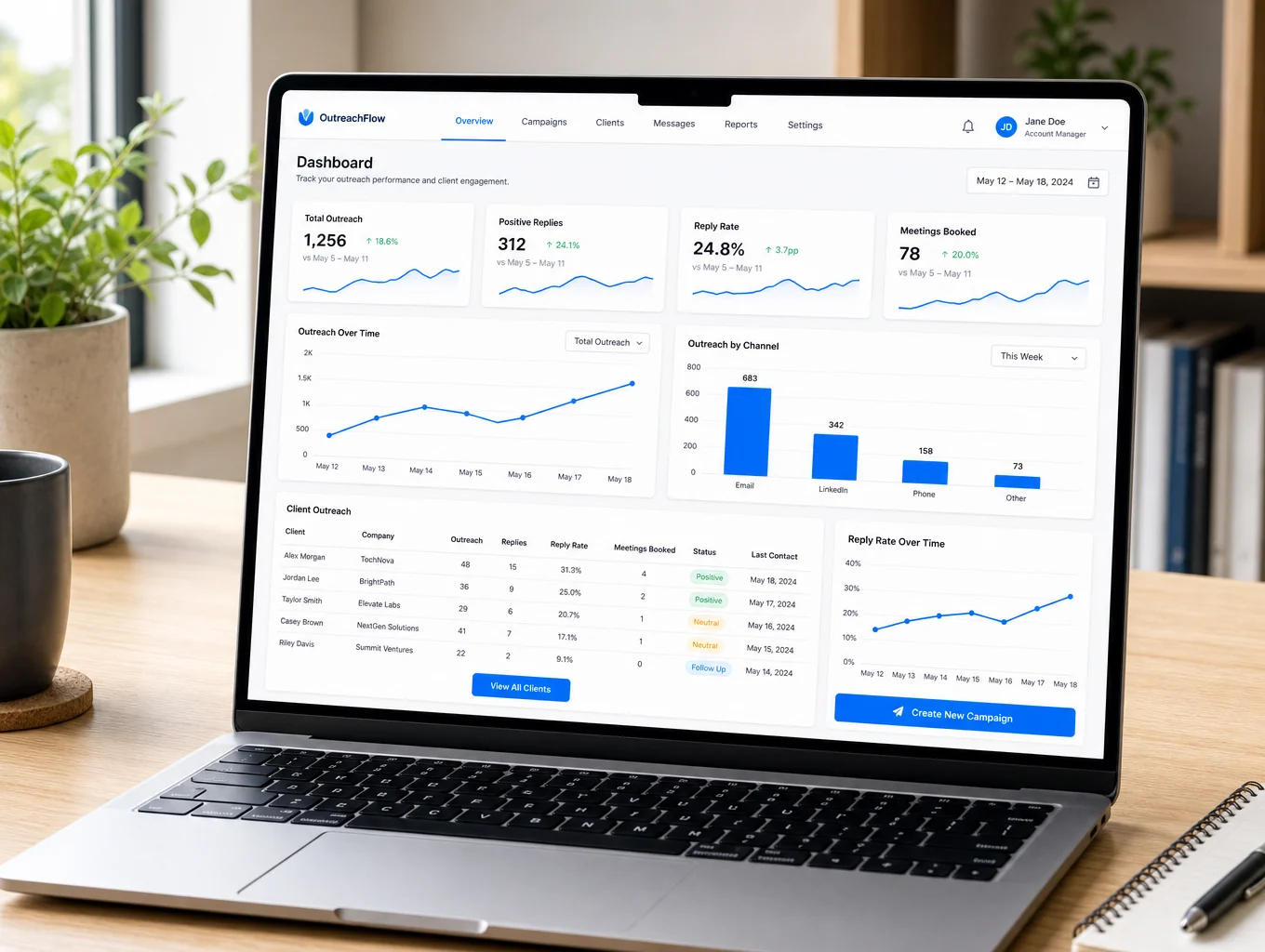 Edinburgh AI website generator dashboard interface