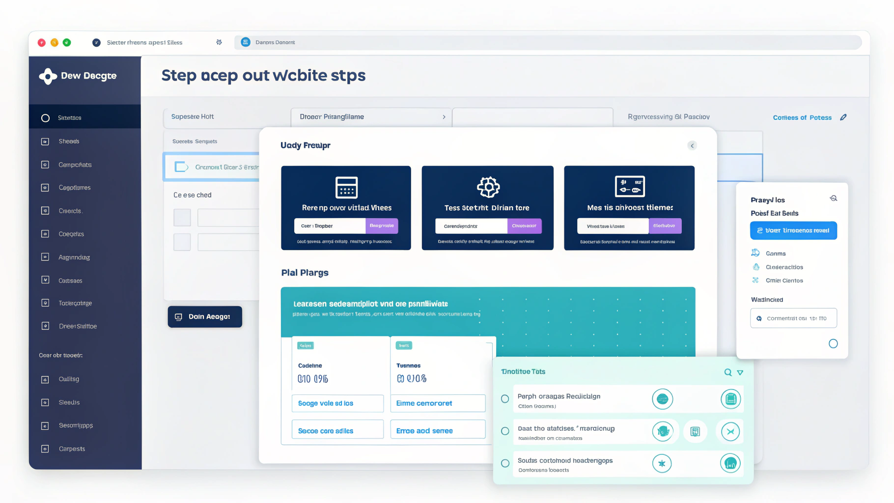 RedWeb AI website generation canvas showcasing a business template in Melbourne