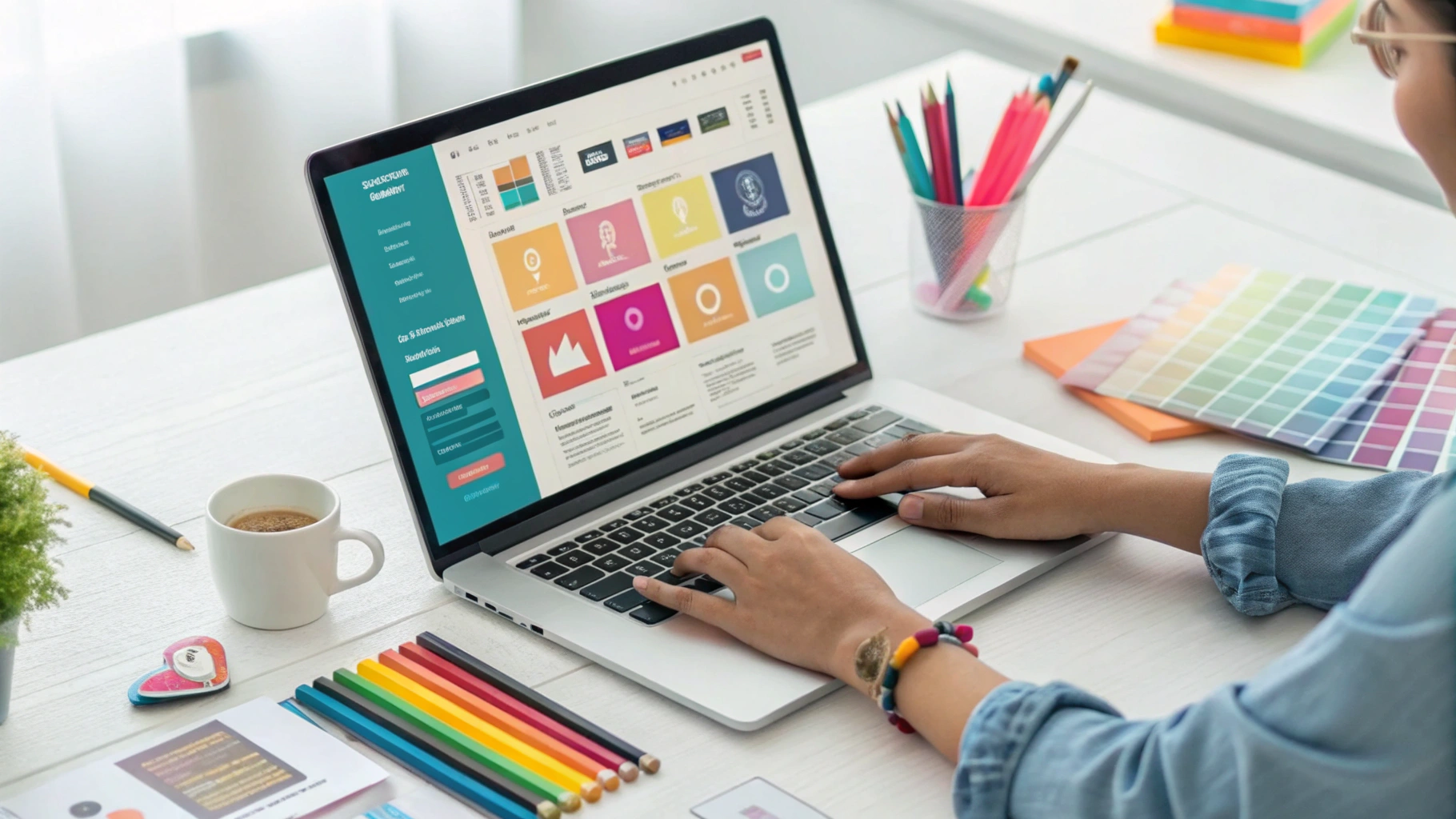 RedWeb AI website generation interface tailored for Paris enterprise and retail websites